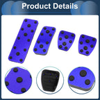 Set of 4 Foot Accelerator Pedal Covers for Subaru Forester (2006–2018) Blue