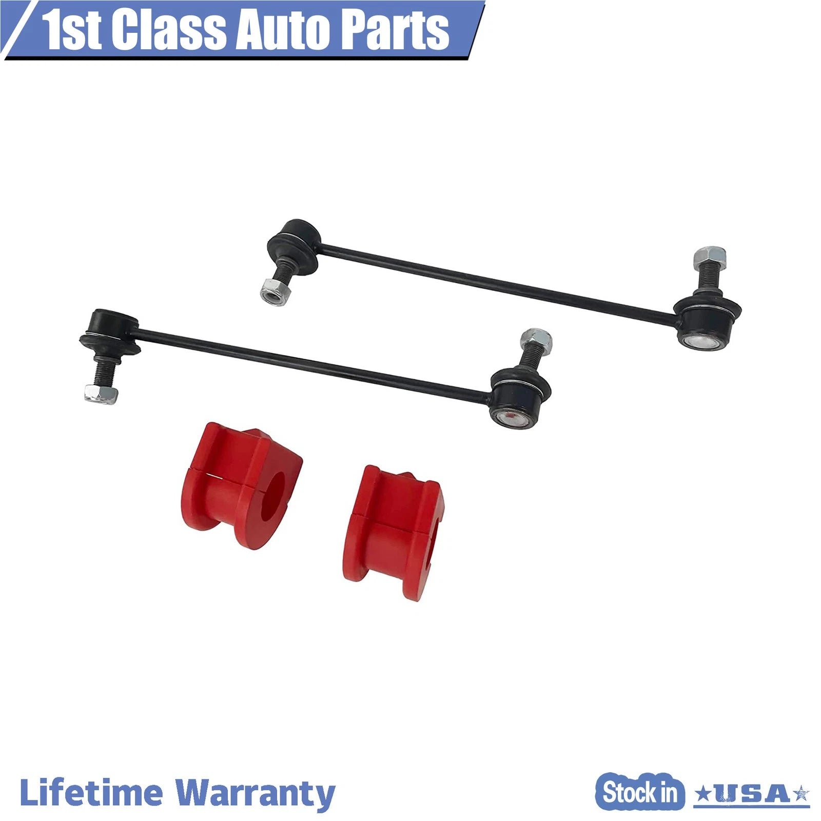Set of 4 Front Sway Bar Links Bushings for GMC Terrain Chevrolet Equinox (2010–2017)