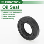 Set of 5 Oil Seal Rotary Shaft Seal NBR Rubber 17x32x7mm
