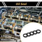 Set of 5 Oil Seal Rotary Shaft Seal NBR Rubber 45x62x12mm
