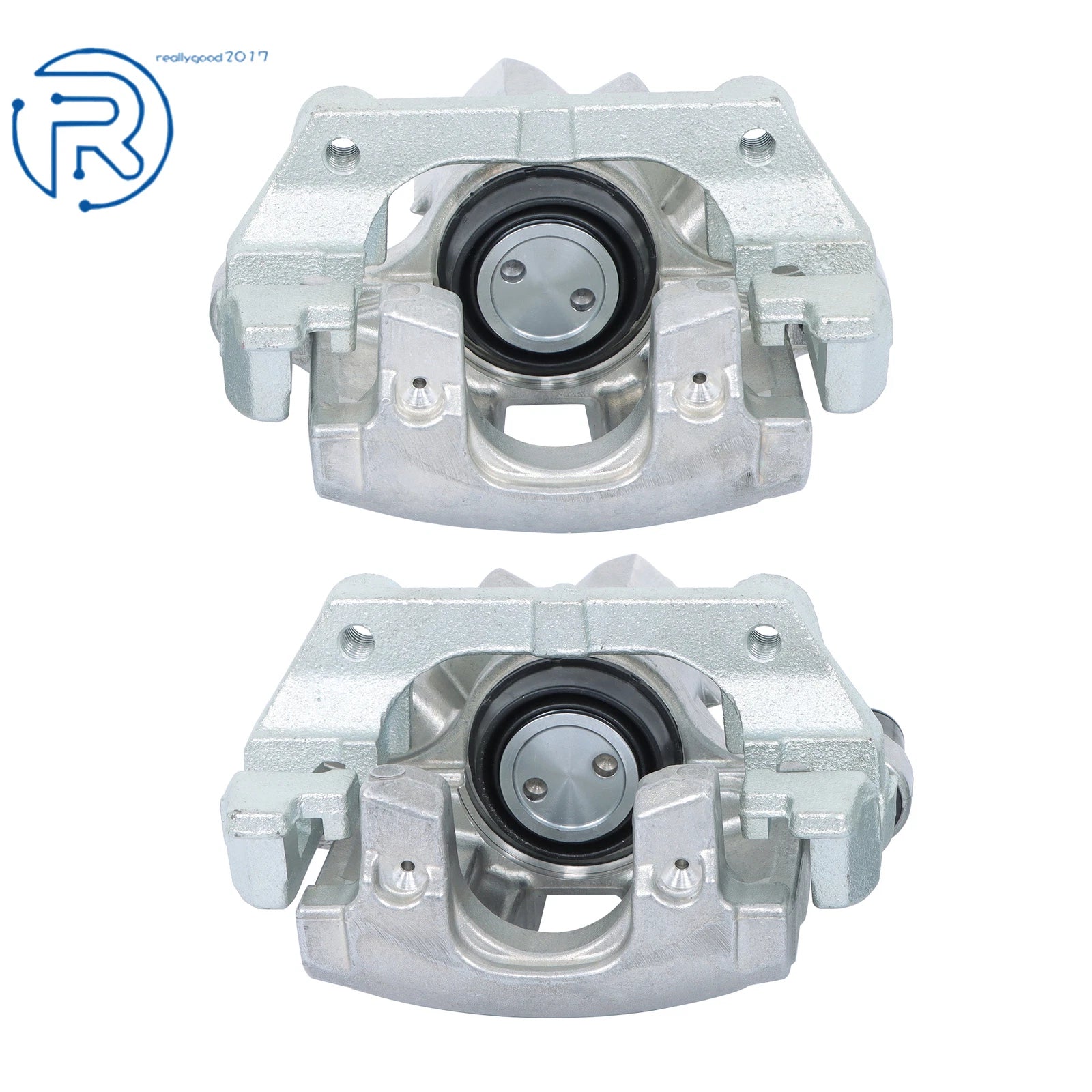 2X Rear Brake Calipers w/ Bracket for Mazda 3 (2004–2008) Volvo S40 V50 C30 C70 (2006–2013)