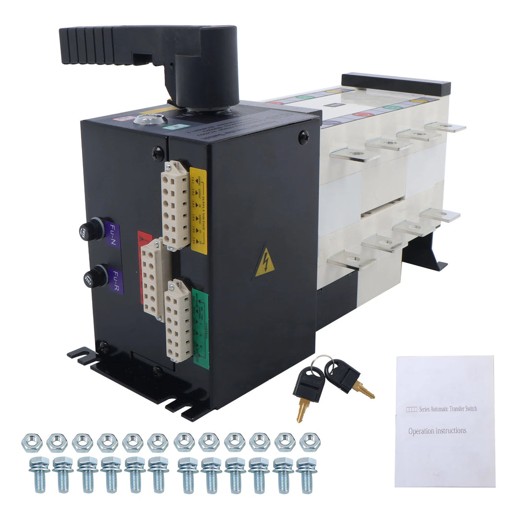 Automatic Transfer Switch for Generator (250A, 4 Poles, 110V-220V)