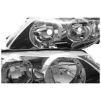 LH+RH Black Headlights Pair for Ford FG Falcon (2008 - 2014)