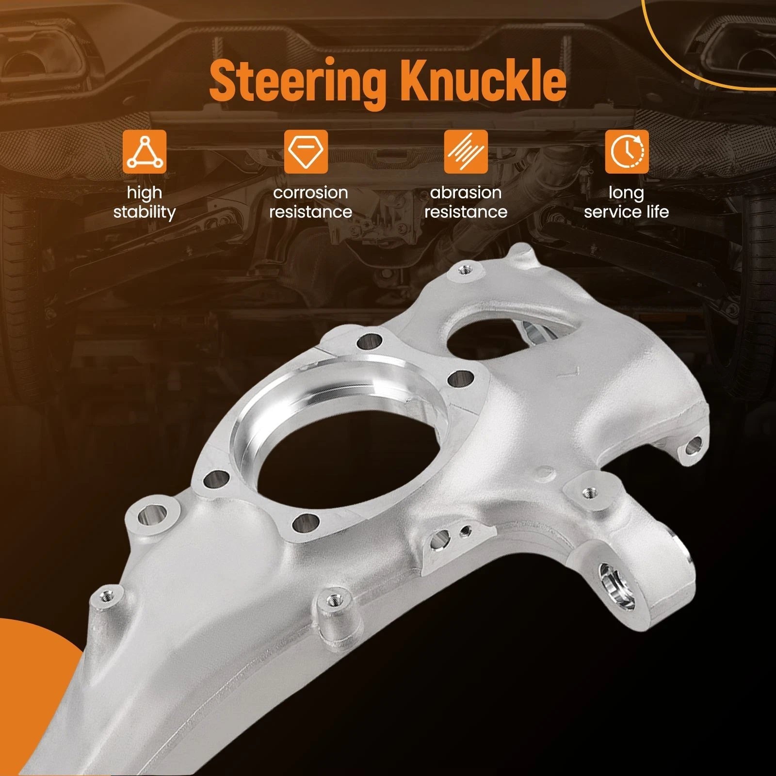2X Front Left & Right Steering Knuckle for Audi A4 B8 (2007–2015) 4GD407258B