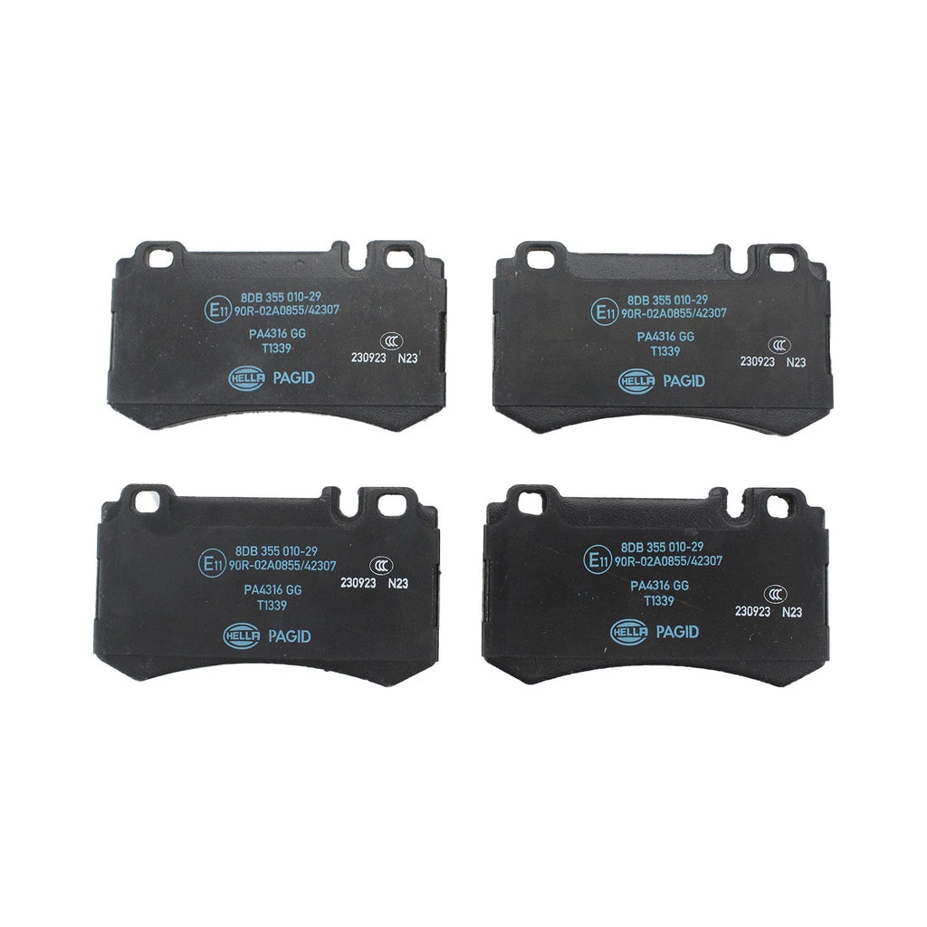 Set of 4 Hella Rear Low-Met Disc Brake Pads for Mercedes Benz C215 W219 W220