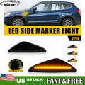 Smoked LED Fender Side Marker Lights for BMW X3 X5 X6 (2011â2017)