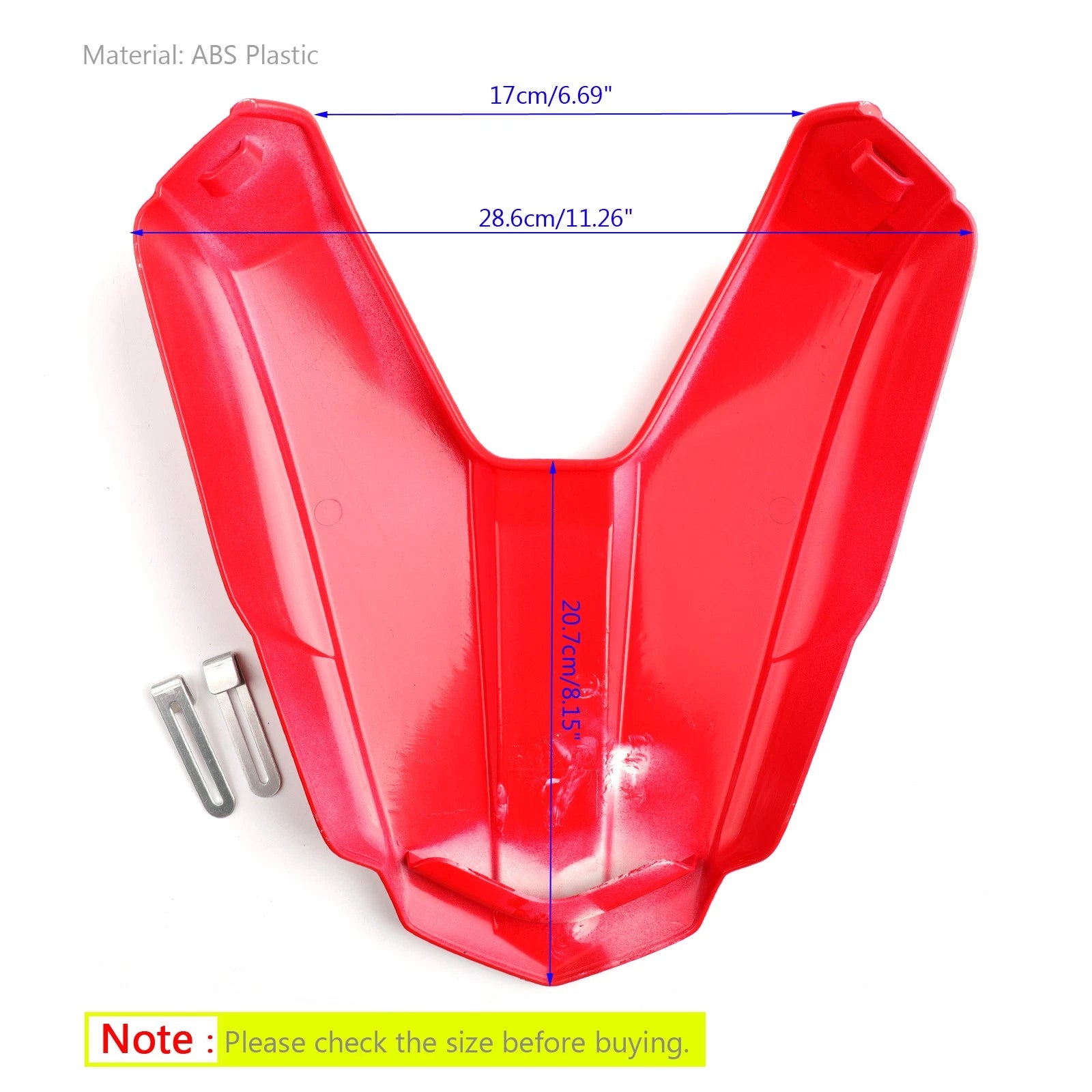Rear Seat Passenger Cover Cowl for Honda CB500F CBR500R (2016–2024) Red