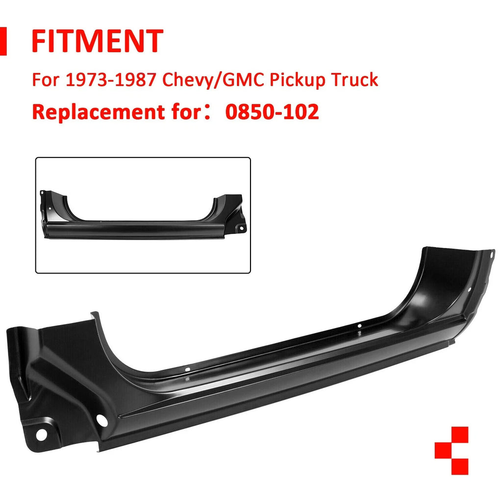 Outer Right Passenger Rocker Panel for Chevy GMC C/K Pickup (1973–1987)