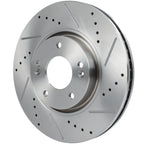 Front Brake Drilled & Slotted Rotors & Ceramic Pads for Hyundai Tucson (2010–2023)