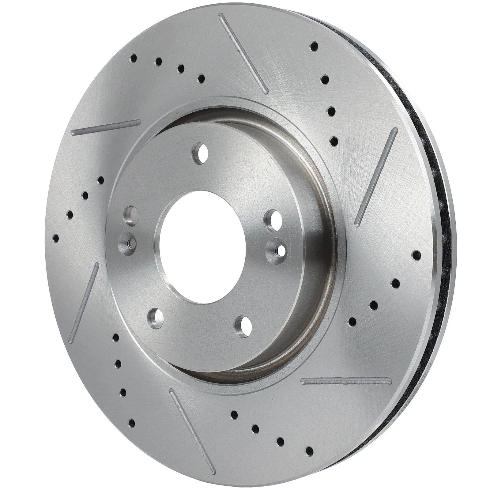Front Brake Drilled & Slotted Rotors & Ceramic Pads for Hyundai Tucson (2010–2023)