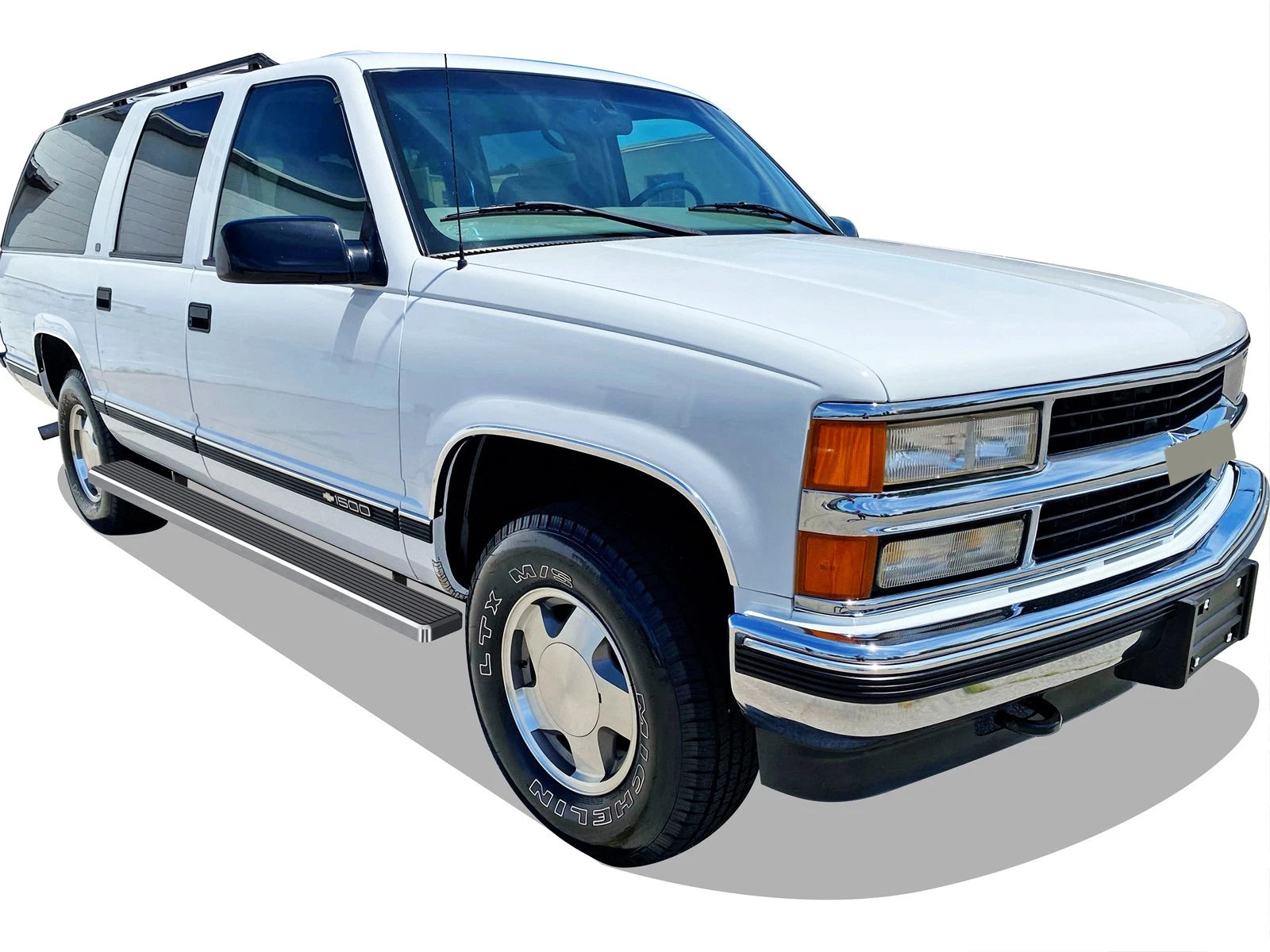 6-Inch Stainless Steel Running Boards for Chevy Suburban (1992–1999)