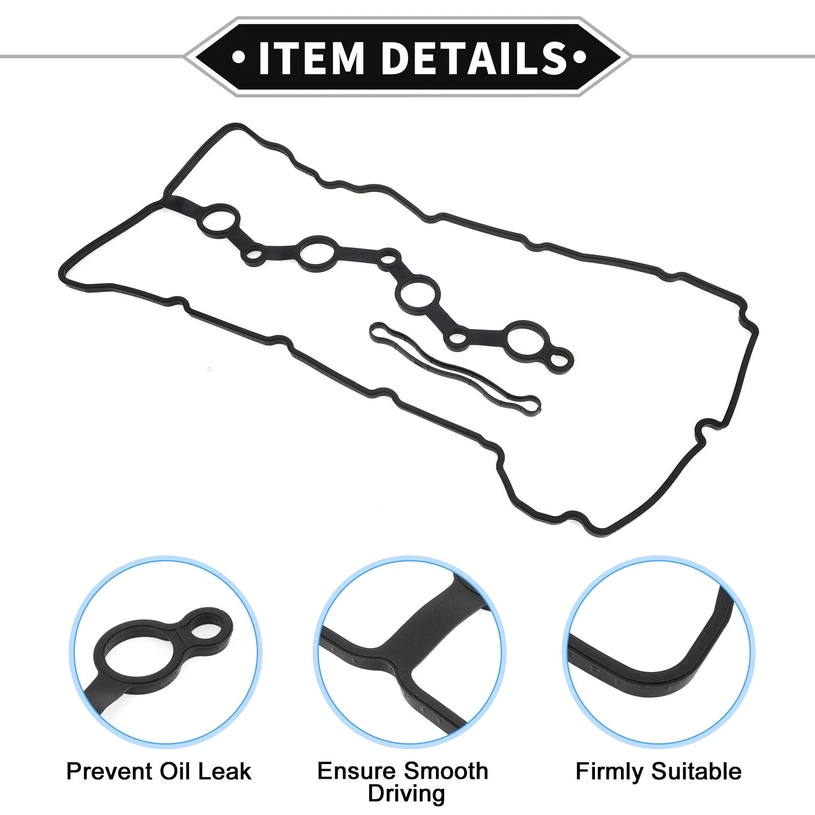 Valve Cover Gasket Set for Hyundai Santa Fe Sonata (2011–2019) No. 22441-2G700