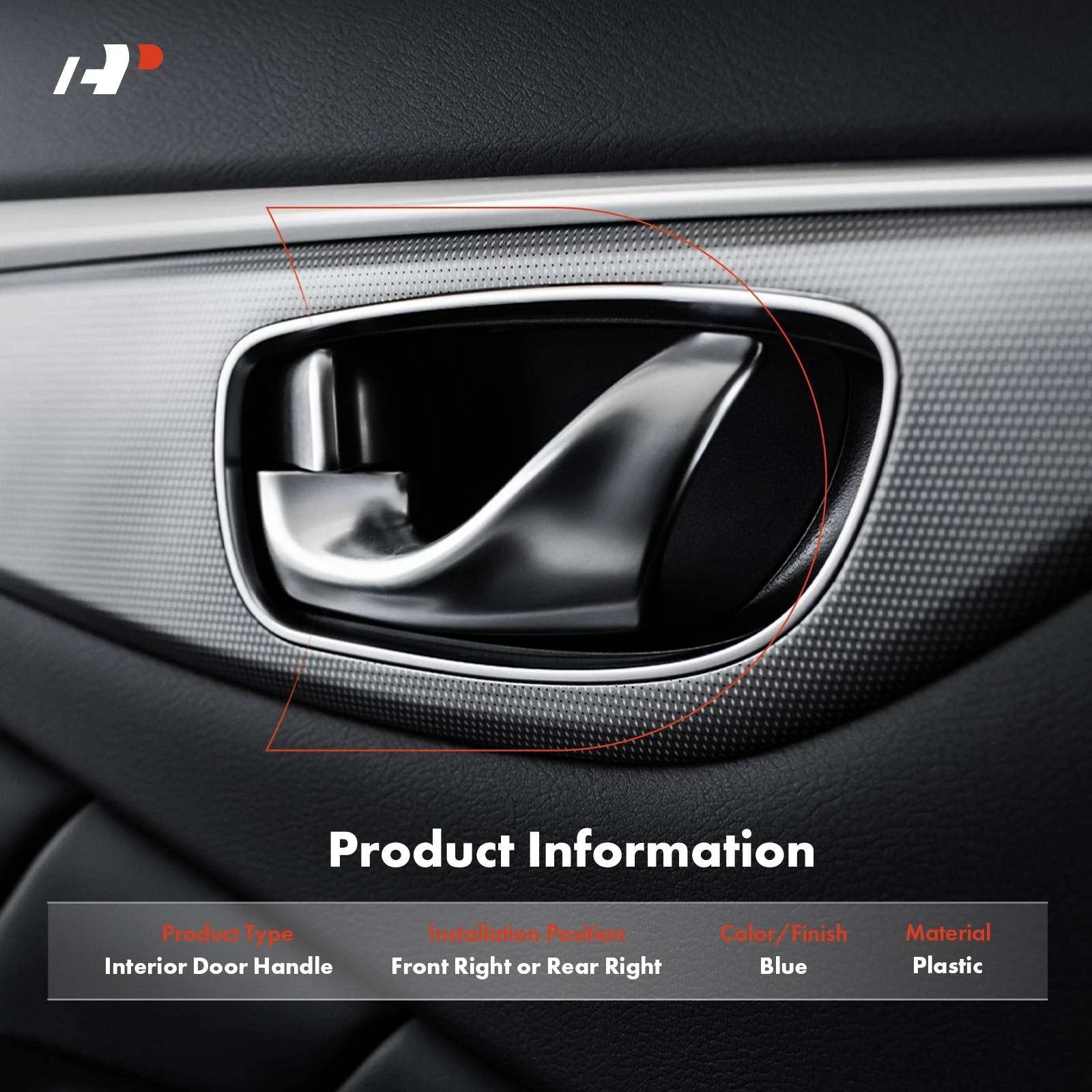 Right Interior Door Handle for Toyota Corolla Sedan (1998-2002)