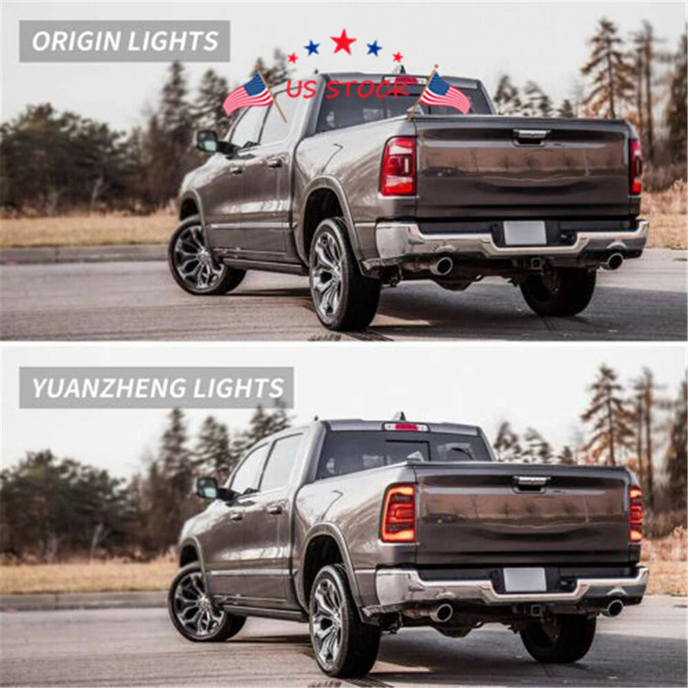 2X LED Tail Lights Assembly for Dodge Ram 1500/2500/3500 (2010-2018)