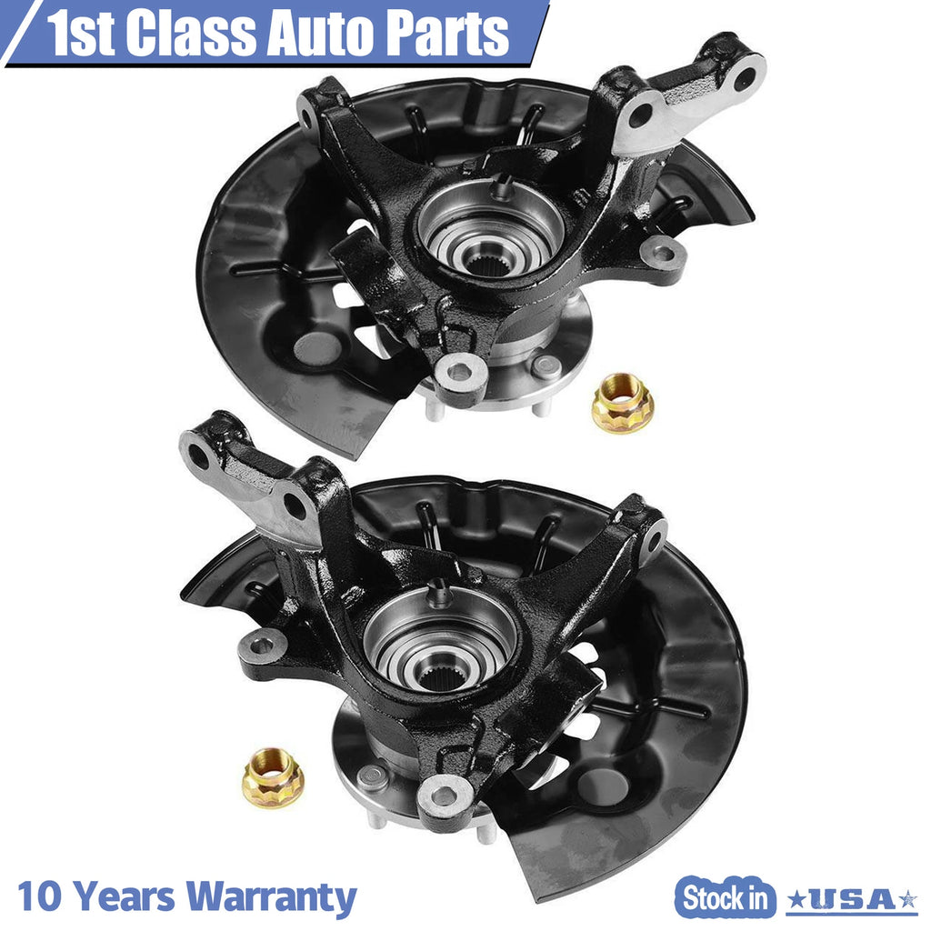Set of 2 Front Left & Right Wheel Hub Steering Knuckles for Toyota Camry (2012–2017)