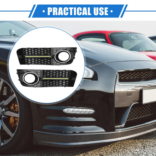 1 Pair Front Bumper Grille Fog Light LED 8K0807681 for Audi A4 B8 (2009–2011)