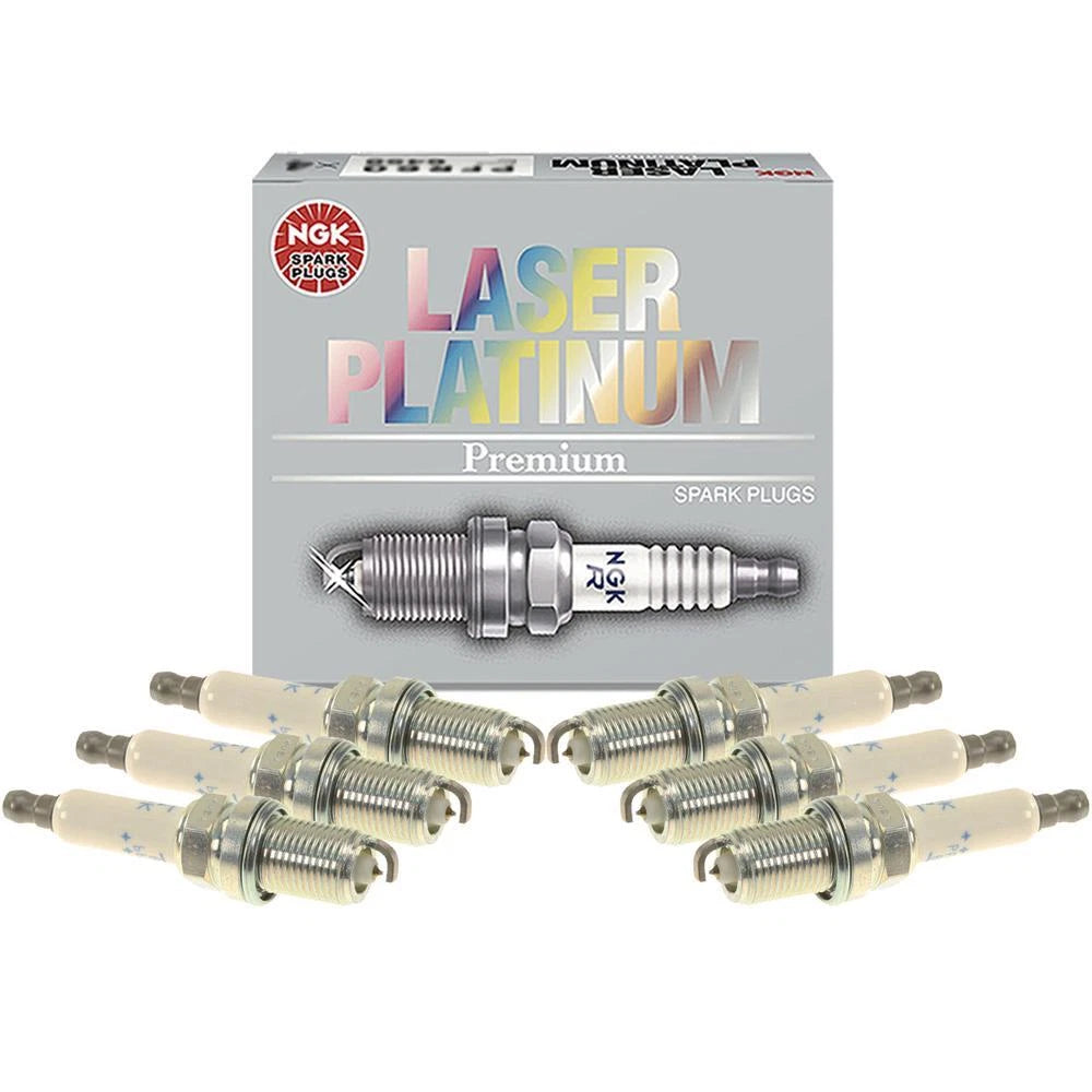 Set of 6 NGK PFR8S8EG/94460 Spark Plugs for Audi Volkswagen Touareg (2009–2016)