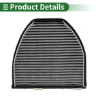 Cabin Air Filter for Mercedes-Benz AMG GT (C190) (2015–2021) No.2128303001