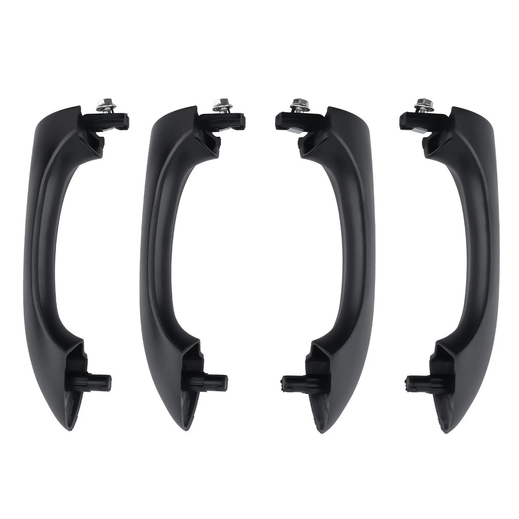 Set of 4 Black Outer Door Handles for BMW X5 (2000–2006)