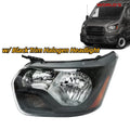 Halogen Black Headlight for Ford Transit 150 250 350 (2015–2021)
