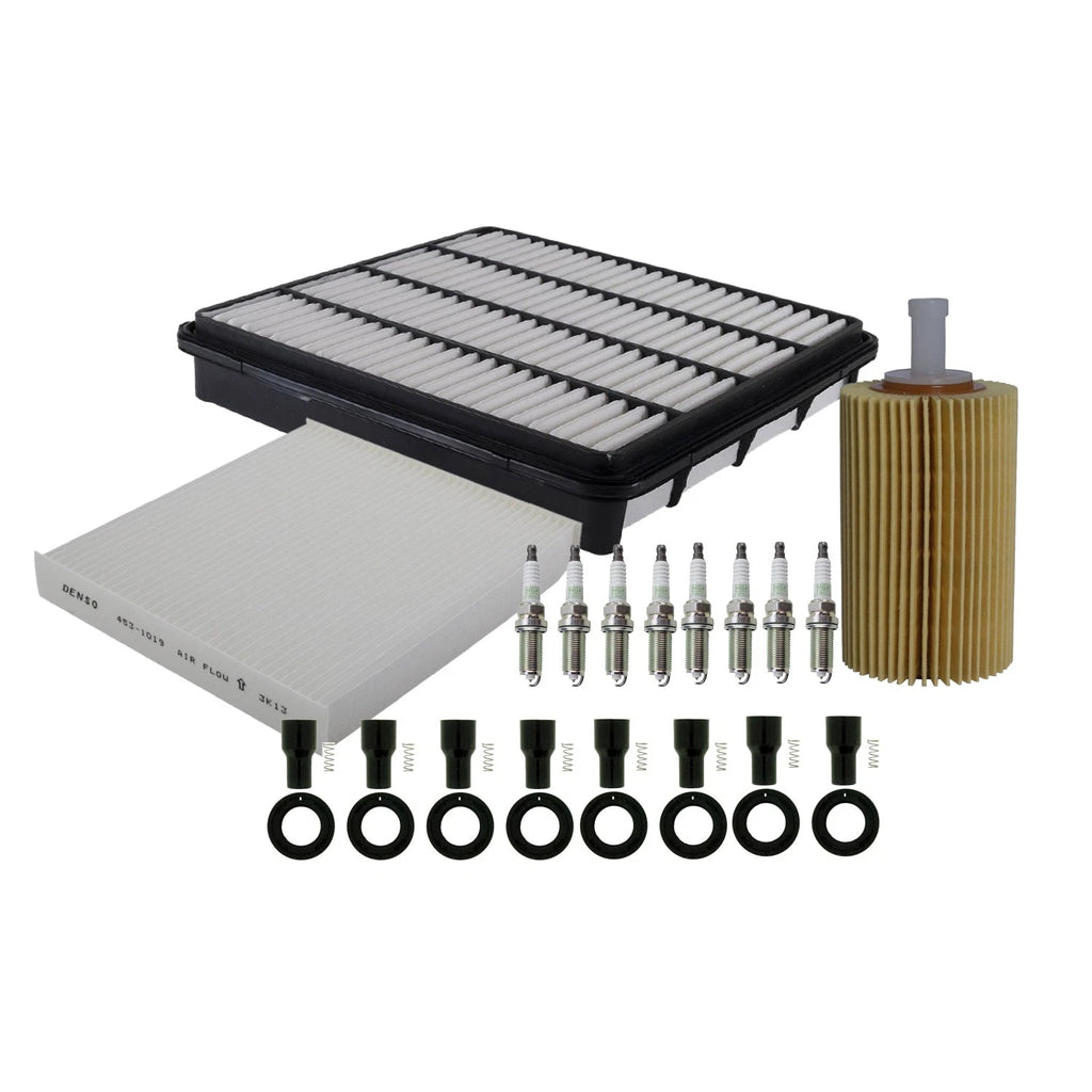 Tune Up Kit with 8 NGK Spark Plugs & Boots for Land Cruiser LX570 Tundra