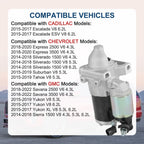 Starter for Chevrolet Silverado 1500 GMC Sierra 1500 (2014-2016)