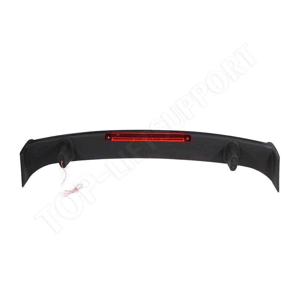 50" Spoiler Wing with LED 3rd Brake Light for Flat Trunk Sedans