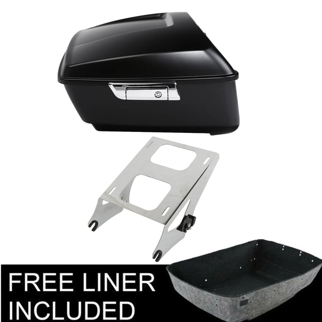 Matte Black Trunk Mount Rack Pad for Harley Touring Road Glide (2014–2025)