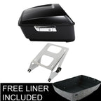 Matte Black Trunk Mount Rack Pad for Harley Touring Road Glide (2014–2025)