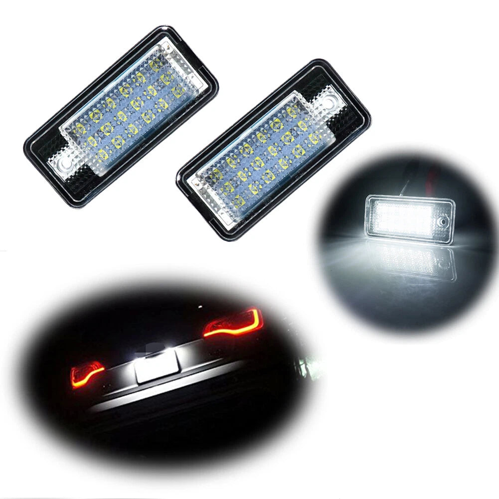 Xenon White LED License Plate Lights for Audi A3 A4 A6 S6 A8 Q7