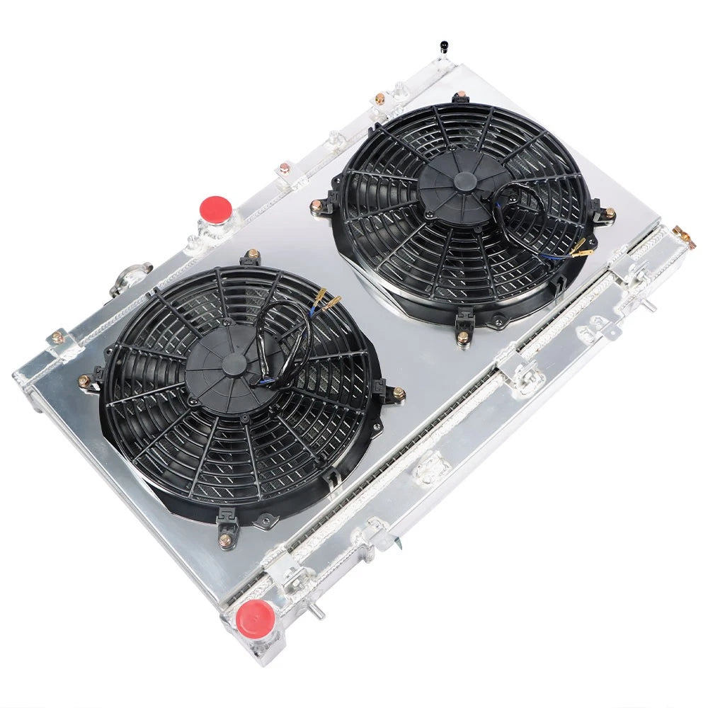 2Row Aluminum Racing Radiator with Fan Shroud for Subaru Impreza WRX STI (2002–2007)