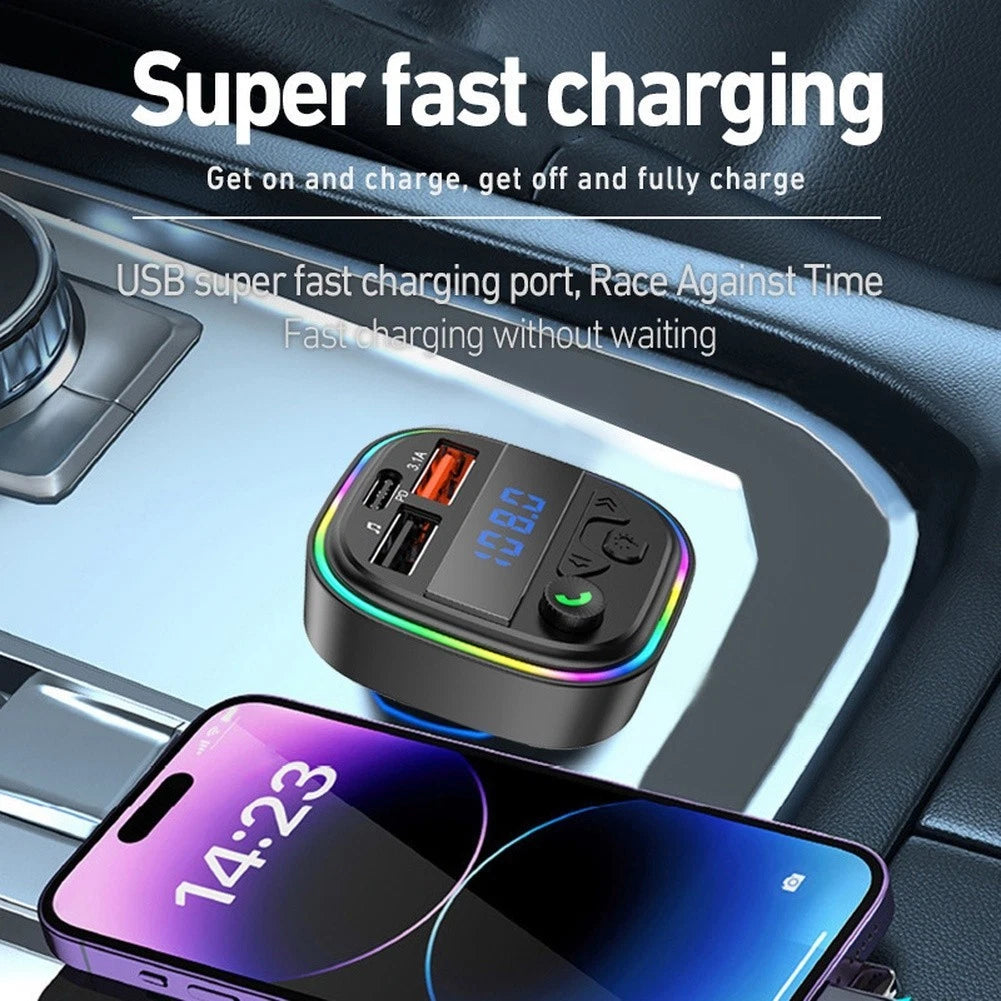 Wireless MP3 Player with FM Transmitter for Universal Vehicles (2010–2023)