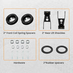 3" Front 1-2" Rear Leveling Lift Kit for Ford Ranger 2WD (1998-2011)