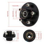 Set of 4 Lug Trailer Idler Hub Kit for 3500 lbs (Fits 5 x 4.5)