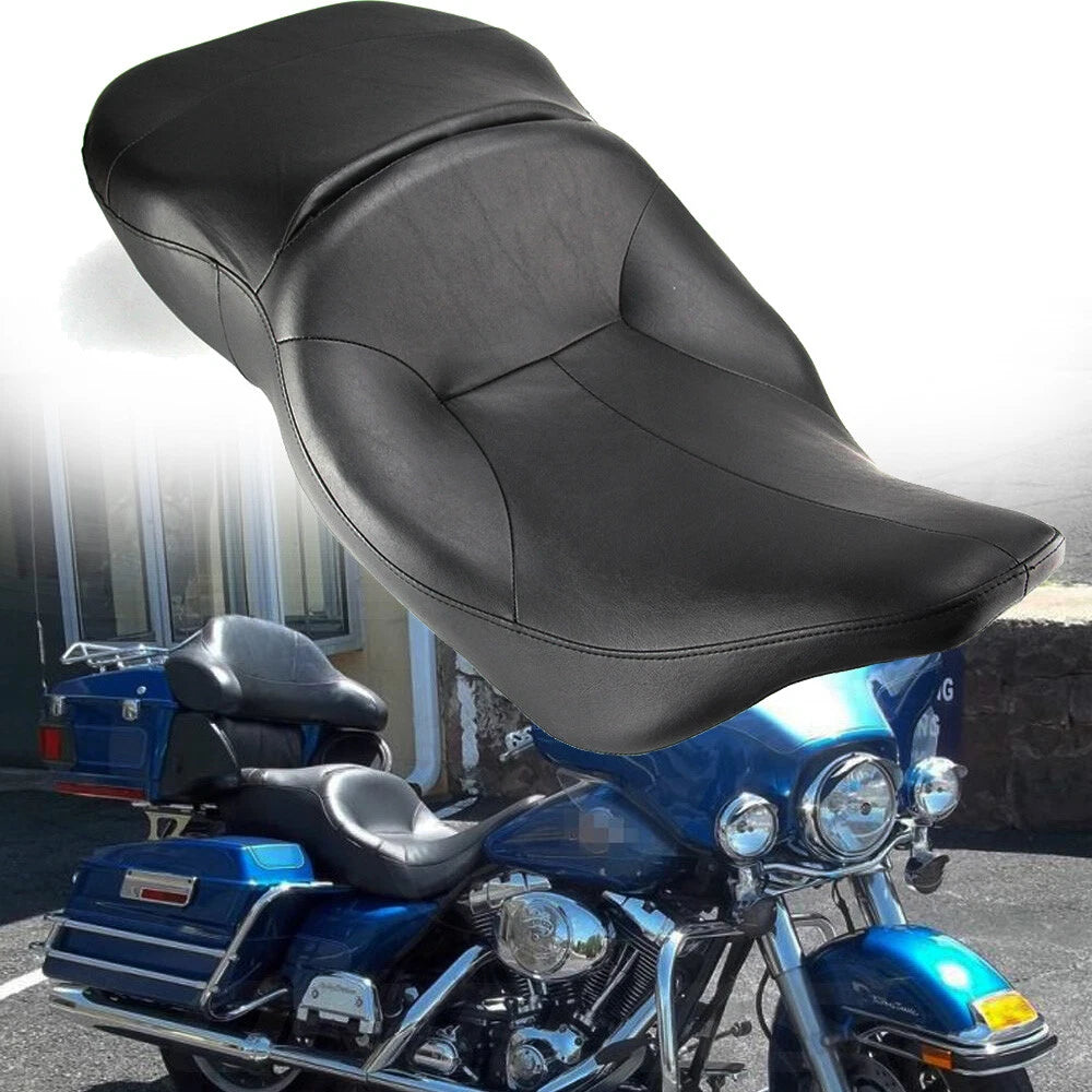 2-Up Rider Driver Passenger Seat for Harley Electra Glide FLHT (1997–2007)