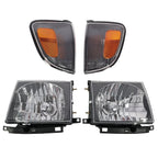 Black Headlights & Corner Lights for Toyota Tacoma 4WD (1998–2000)