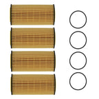 Set of 4 Oil Filters for Audi A3 A4 VW Golf Jetta (2006–2021)