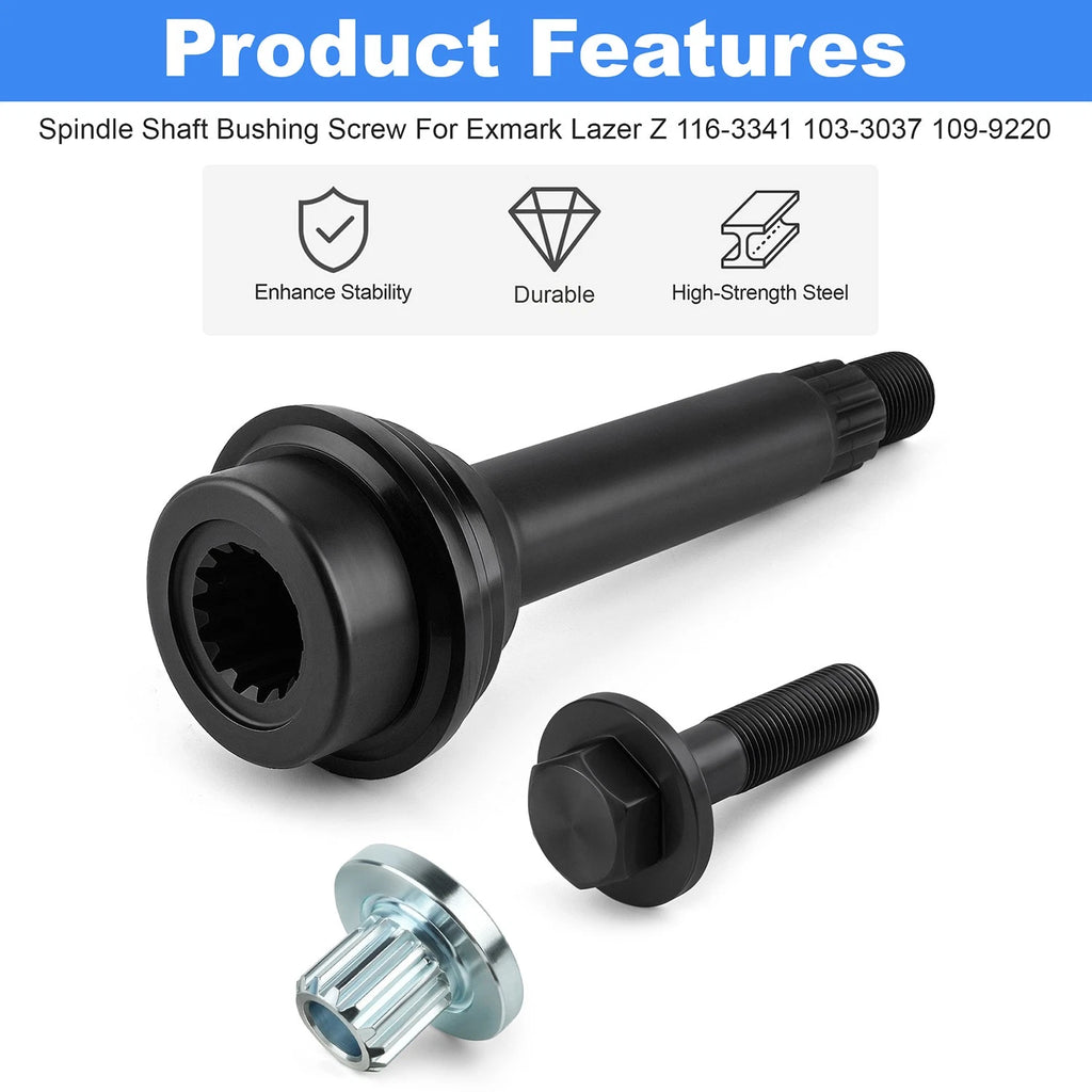 Spindle Shaft Bushing Screw for Exmark Lazer Z (116-3341, 103-3037, 109-9220)
