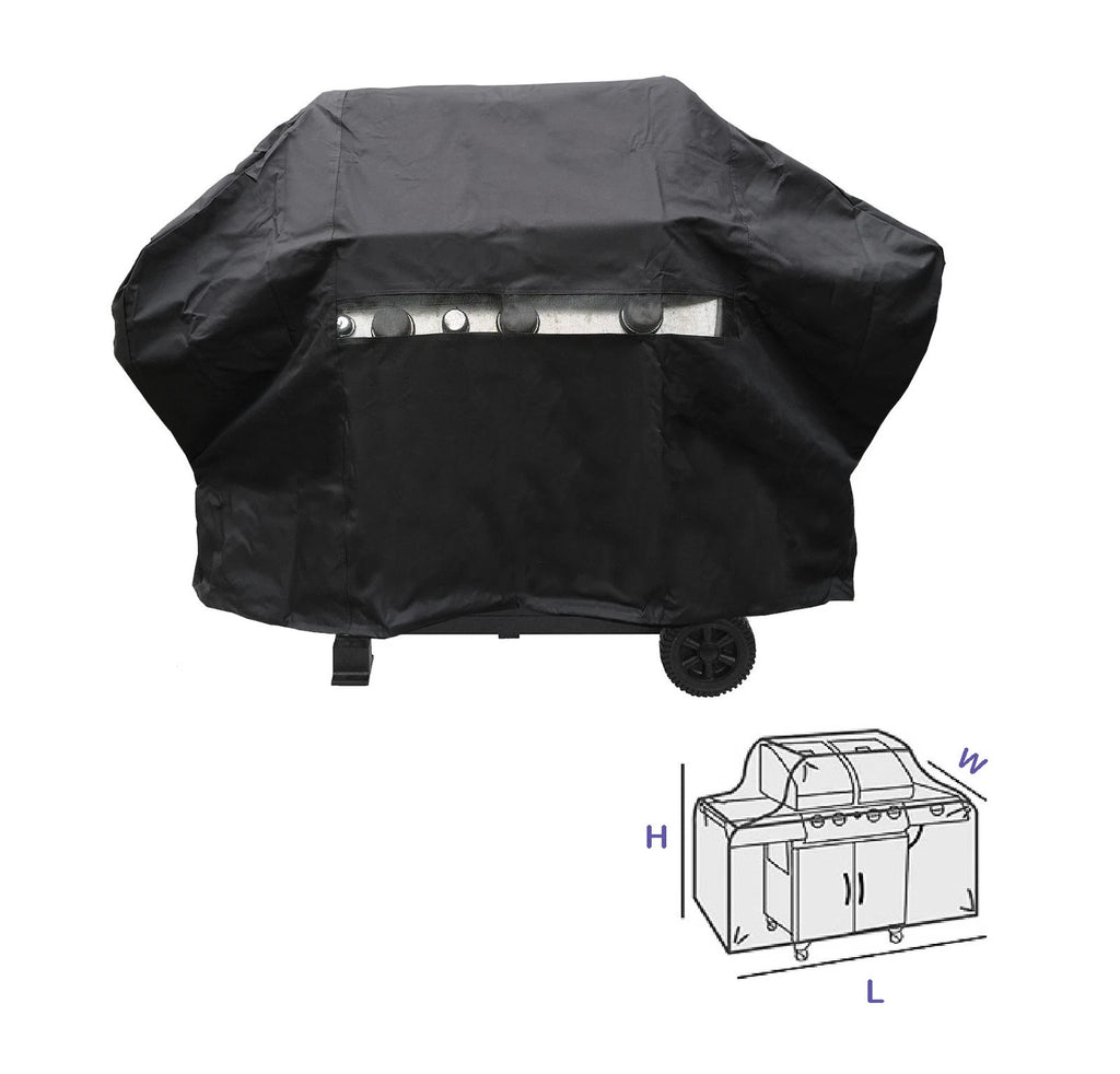 Grill BBQ Cover 65" for All Makes and Models (Waterproof, Heavy Duty, UV Shield)
