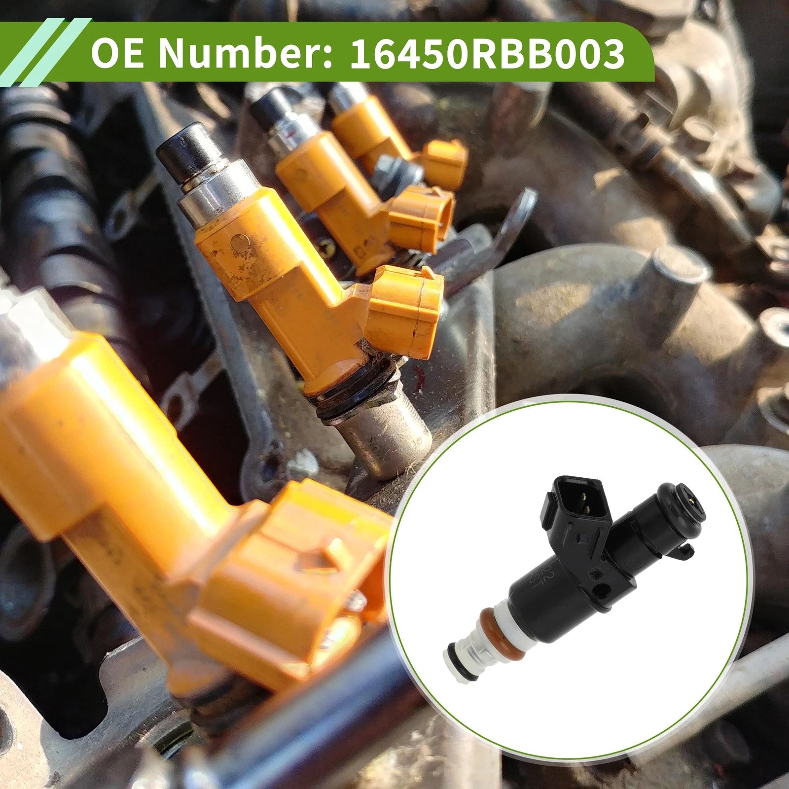 Fuel Injector No. 16450-RBB-003 for Honda Civic Si 2.0 (2006–2011)