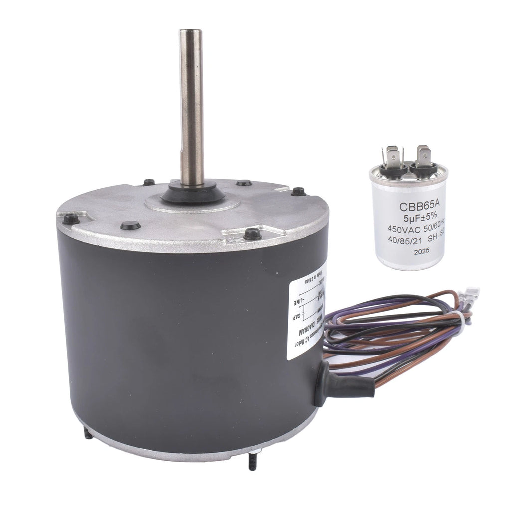 Condenser Fan Motor 1/4 HP 3-Leads 825 RPM for