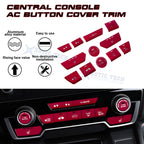 Aluminum Center Dashboard Switch Cover Trim for Honda CR-V (2017-2022)