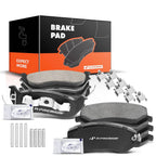 8x Front & Rear Ceramic Brake Pads for Jeep Liberty (2003–2007)