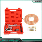 25 Ft Copper Coated Brake Line Tool Kit for Universal Applications (W/16 Fittings + 4 Unions)