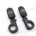 1.5" Flame Foot Peg P-Clamp Mounting Bracket for Yamaha Roadstar, Kawasaki Vulcan