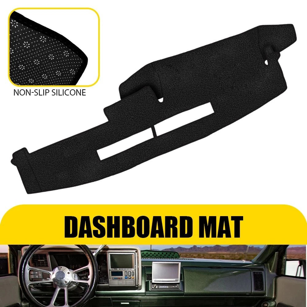 Dashboard Cover for Chevy Silverado (1988–1994) - Black Protector Mat