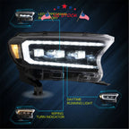 Set of 2 LED Headlight Assemblies for Ford Ranger (2015-2020)