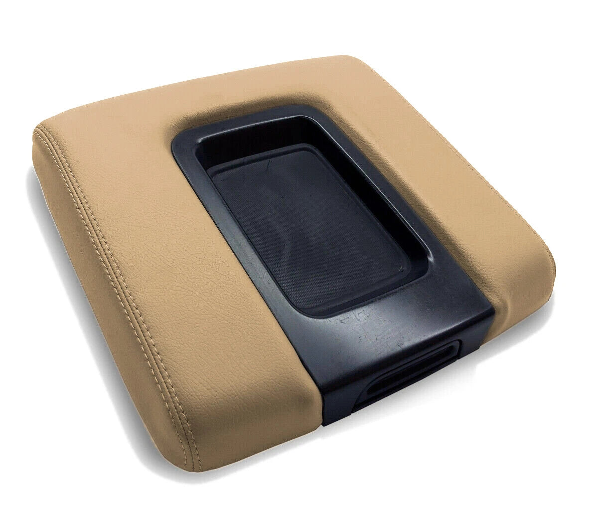 Center Bench Lid Armrest PVC Leather for GMC Sierra (2014–2019) Beige