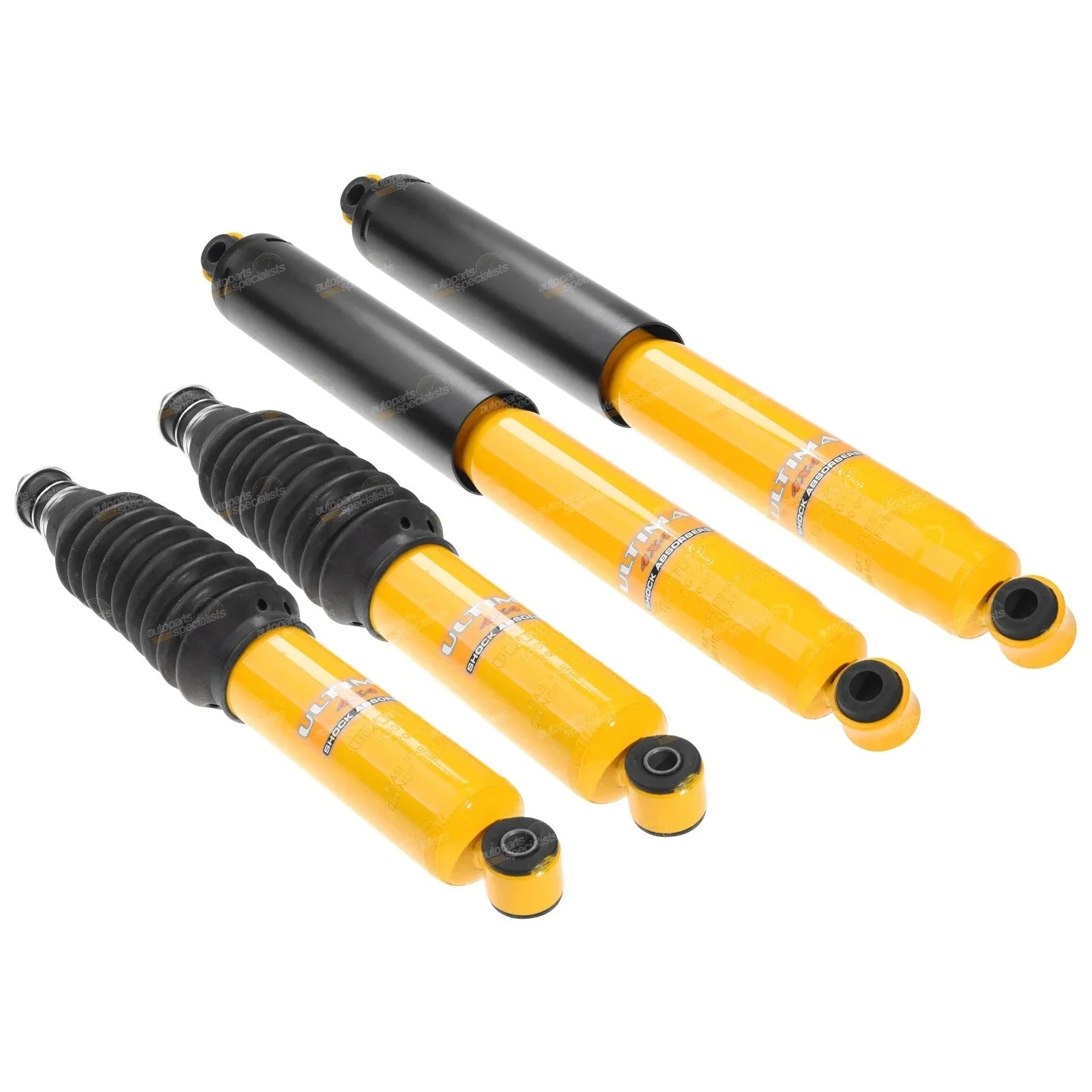 4 Front + Rear Gas Shock Absorbers for Colorado and Isuzu D-Max (2008 - 2012)