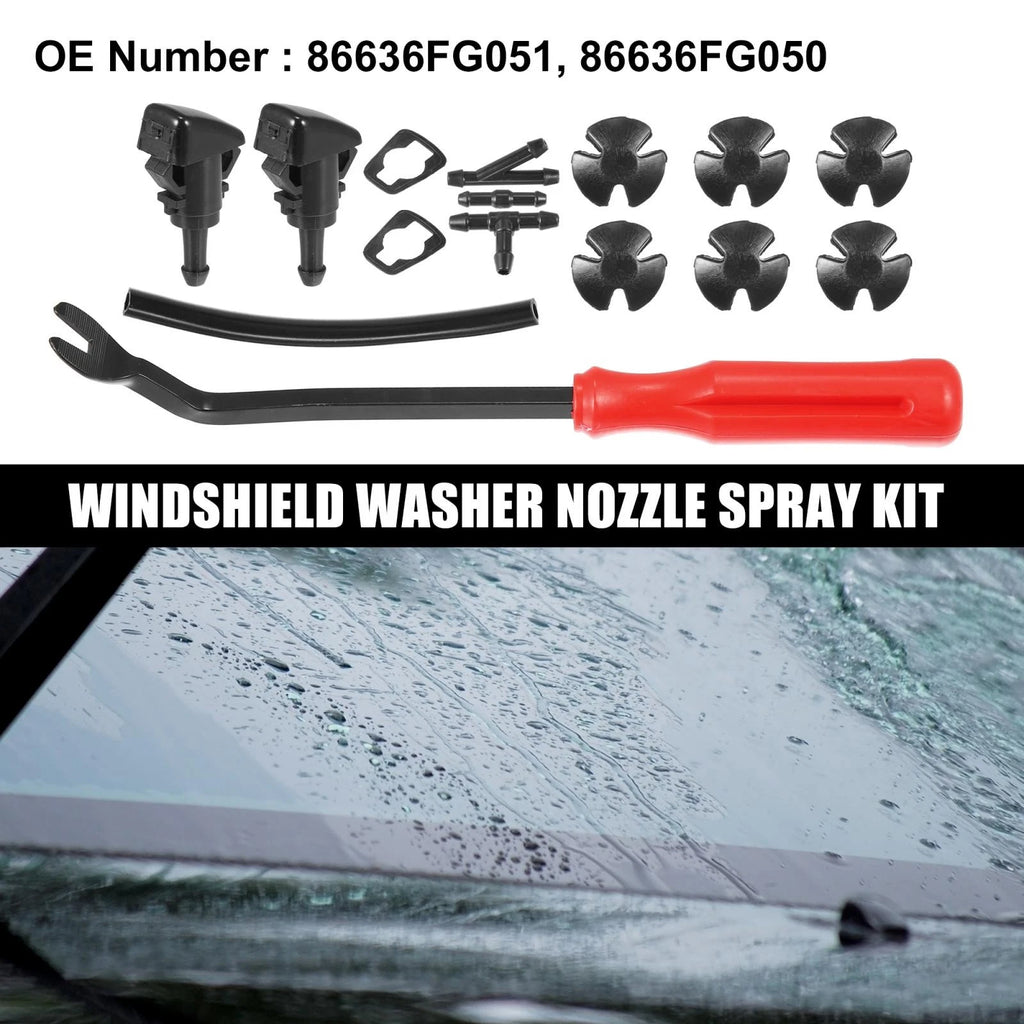 15pcs Windshield Washer Nozzle Kit 86636FG050 for Subaru Impreza (2008–2014)